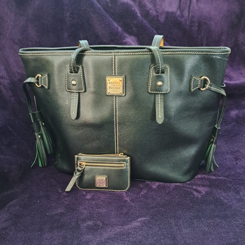 Dooney & Bourke Davis Tassel Tote Bag - Picture 1 of 4